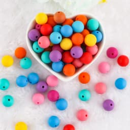Kovict 9mm Round Silicone Beads 100/200/500/1000Pcs For Jewelry Making DIY Necklace Bracelet Earrings Etc Handmade Accessories