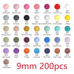 Kovict 9mm Round Silicone Beads 100/200/500/1000Pcs For Jewelry Making DIY Necklace Bracelet Earrings Etc Handmade Accessories