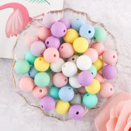 Kovict 9mm Round Silicone Beads 100/200/500/1000Pcs For Jewelry Making DIY Necklace Bracelet Earrings Etc Handmade Accessories