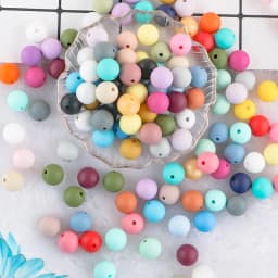 Kovict 9mm Round Silicone Beads 100/200/500/1000Pcs For Jewelry Making DIY Necklace Bracelet Earrings Etc Handmade Accessories