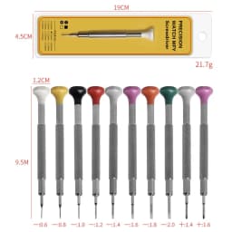 Precision Screwdriver Watch Repair Tool Kits Alloy Stainless Steel Flat Cross Small Screwdrivers Awl for Mobilephone Watchmaker