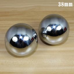2Pcs Hand Massage Ball Stress Relaxation Chinese Health Care for Chromium Plated Silver Like solid hollow Hand Fitness Iron Ball