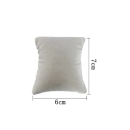 1Pcs 7*6Cm Mini White Black Grey Pu/velvet Watch Bangle Pillow Holder Bracelet Jewelry Display Chain Anklet Soft Pillow Cushion