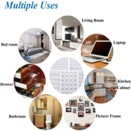 Self Adhesive Door Stopper Clear Silicone Rubber Furniture Pads Rubber Damper Buffer Cushion Cabinet Bumpers Wall Protector
