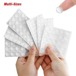 Self Adhesive Door Stopper Clear Silicone Rubber Furniture Pads Rubber Damper Buffer Cushion Cabinet Bumpers Wall Protector
