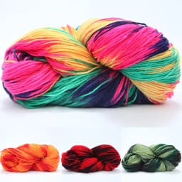 50g / Roll Rainbow Segment Dyed Yarn Wool DIY Hand Knitting Baby Soft Yarn Thread for Sweater Hat Scarfs Sofa Cushion