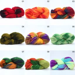 50g / Roll Rainbow Segment Dyed Yarn Wool DIY Hand Knitting Baby Soft Yarn Thread for Sweater Hat Scarfs Sofa Cushion