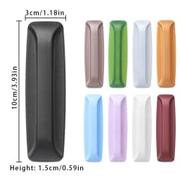 Multi-purpose Colorful Cabinet Pulls Auxiliary Window Door Wardrobe Pulls Furniture Decor Self-adhesive Handles Rectangular 2Pcs