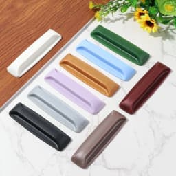 Multi-purpose Colorful Cabinet Pulls Auxiliary Window Door Wardrobe Pulls Furniture Decor Self-adhesive Handles Rectangular 2Pcs