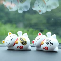 Car Ornament Sleeping Lazy Cat Solar Decoration Creative Auto Cartoon Lucky DollCar Interior Styling