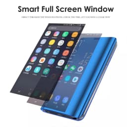 Original Samsung Smart Mirror View Flip Case Cover For Samsung Galaxy S25 S24 Ultra S10 S9 S8 Plus Note 20 9 8 Phone S-View Case