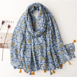 2025 Fashion Paisley Abstract Floral Tassel Viscose Shawl Scarf Lady High Quality Wrap Thin Pashmina Stole Muslim Hijab 180*90Cm