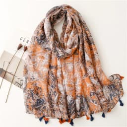 2025 Fashion Paisley Abstract Floral Tassel Viscose Shawl Scarf Lady High Quality Wrap Thin Pashmina Stole Muslim Hijab 180*90Cm