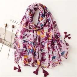 2025 Fashion Paisley Abstract Floral Tassel Viscose Shawl Scarf Lady High Quality Wrap Thin Pashmina Stole Muslim Hijab 180*90Cm