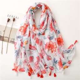 2025 Fashion Paisley Abstract Floral Tassel Viscose Shawl Scarf Lady High Quality Wrap Thin Pashmina Stole Muslim Hijab 180*90Cm