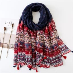 2025 Fashion Paisley Abstract Floral Tassel Viscose Shawl Scarf Lady High Quality Wrap Thin Pashmina Stole Muslim Hijab 180*90Cm