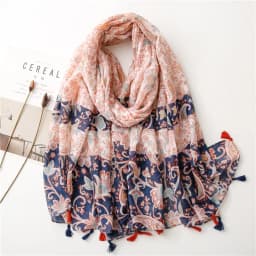 2025 Fashion Paisley Abstract Floral Tassel Viscose Shawl Scarf Lady High Quality Wrap Thin Pashmina Stole Muslim Hijab 180*90Cm