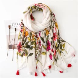 2025 Fashion Paisley Abstract Floral Tassel Viscose Shawl Scarf Lady High Quality Wrap Thin Pashmina Stole Muslim Hijab 180*90Cm