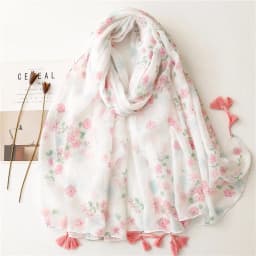 2025 Fashion Paisley Abstract Floral Tassel Viscose Shawl Scarf Lady High Quality Wrap Thin Pashmina Stole Muslim Hijab 180*90Cm