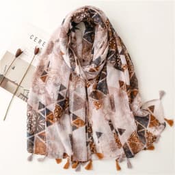 2025 Fashion Paisley Abstract Floral Tassel Viscose Shawl Scarf Lady High Quality Wrap Thin Pashmina Stole Muslim Hijab 180*90Cm