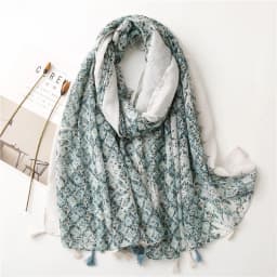 2025 Fashion Paisley Abstract Floral Tassel Viscose Shawl Scarf Lady High Quality Wrap Thin Pashmina Stole Muslim Hijab 180*90Cm