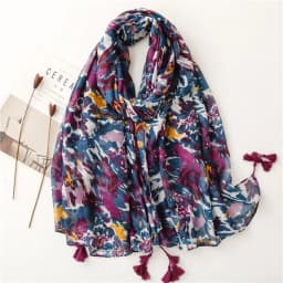 2025 Fashion Paisley Abstract Floral Tassel Viscose Shawl Scarf Lady High Quality Wrap Thin Pashmina Stole Muslim Hijab 180*90Cm