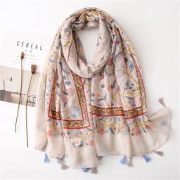 2025 Fashion Paisley Abstract Floral Tassel Viscose Shawl Scarf Lady High Quality Wrap Thin Pashmina Stole Muslim Hijab 180*90Cm