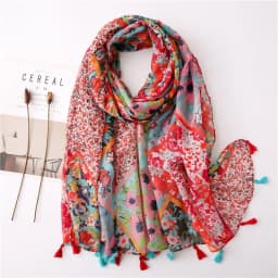 2025 Fashion Paisley Abstract Floral Tassel Viscose Shawl Scarf Lady High Quality Wrap Thin Pashmina Stole Muslim Hijab 180*90Cm