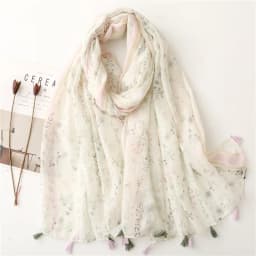 2025 Fashion Paisley Abstract Floral Tassel Viscose Shawl Scarf Lady High Quality Wrap Thin Pashmina Stole Muslim Hijab 180*90Cm