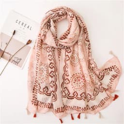 2025 Fashion Paisley Abstract Floral Tassel Viscose Shawl Scarf Lady High Quality Wrap Thin Pashmina Stole Muslim Hijab 180*90Cm
