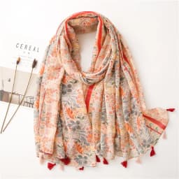 2025 Fashion Paisley Abstract Floral Tassel Viscose Shawl Scarf Lady High Quality Wrap Thin Pashmina Stole Muslim Hijab 180*90Cm