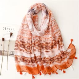 2025 Fashion Paisley Abstract Floral Tassel Viscose Shawl Scarf Lady High Quality Wrap Thin Pashmina Stole Muslim Hijab 180*90Cm