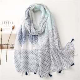 2025 Fashion Paisley Abstract Floral Tassel Viscose Shawl Scarf Lady High Quality Wrap Thin Pashmina Stole Muslim Hijab 180*90Cm