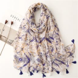 2025 Fashion Paisley Abstract Floral Tassel Viscose Shawl Scarf Lady High Quality Wrap Thin Pashmina Stole Muslim Hijab 180*90Cm