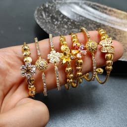 20 Styles Dubai Gold Color Baby Bangles For Kids Baby Promotion Sale Child Birthday Gifts Children'S Bracelets