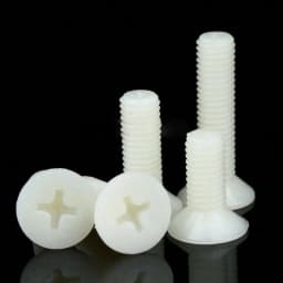 10/25/50pcs M2.5 M3 M4 M5 M6 M8 Flat Head Phillips Screws Nylon Plastic Screw Length 5mm-40mm