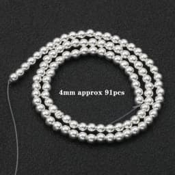 Natural Stone Silver Color Hematite Beads Rondelle Heart Star Round Loose Spacer beads for Jewelry Bracelet Making DIY Bracelet