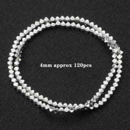 Natural Stone Silver Color Hematite Beads Rondelle Heart Star Round Loose Spacer beads for Jewelry Bracelet Making DIY Bracelet