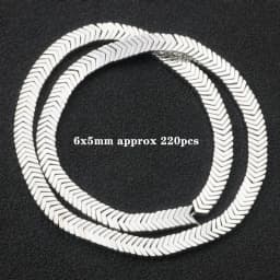 Natural Stone Silver Color Hematite Beads Rondelle Heart Star Round Loose Spacer beads for Jewelry Bracelet Making DIY Bracelet