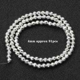Natural Stone Silver Color Hematite Beads Rondelle Heart Star Round Loose Spacer beads for Jewelry Bracelet Making DIY Bracelet