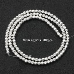 Natural Stone Silver Color Hematite Beads Rondelle Heart Star Round Loose Spacer beads for Jewelry Bracelet Making DIY Bracelet