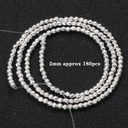 Natural Stone Silver Color Hematite Beads Rondelle Heart Star Round Loose Spacer beads for Jewelry Bracelet Making DIY Bracelet