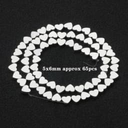 Natural Stone Silver Color Hematite Beads Rondelle Heart Star Round Loose Spacer beads for Jewelry Bracelet Making DIY Bracelet