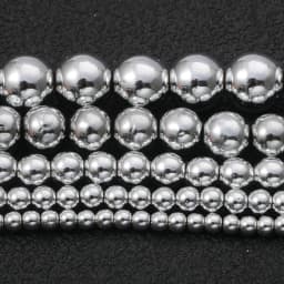 Natural Stone Silver Color Hematite Beads Rondelle Heart Star Round Loose Spacer beads for Jewelry Bracelet Making DIY Bracelet