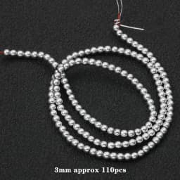 Natural Stone Silver Color Hematite Beads Rondelle Heart Star Round Loose Spacer beads for Jewelry Bracelet Making DIY Bracelet