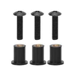 For Yamaha Snowmobile rubber Windshield Screws And Rubber Nuts YZF R1 R6 R125 FZR400 XJ600 Replace 90179-05523 / 90150-05024-00