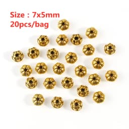 Metal Gold Color Hollow Flower Bead Caps Star Filigree Loose Spacer Caps for Earrings Bracelet Diy Jewelry Making Supplies