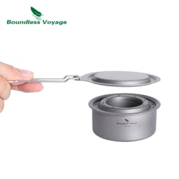 Boundless Voyage Camping Alcohol Stove Ultralight Titanium Wood Burning Stove Outdoor Multi-Fuels Mini Stove Ti2011C-13C