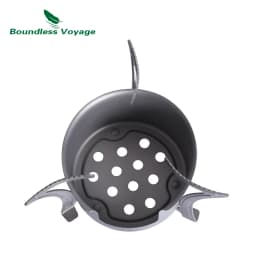 Boundless Voyage Camping Alcohol Stove Ultralight Titanium Wood Burning Stove Outdoor Multi-Fuels Mini Stove Ti2011C-13C