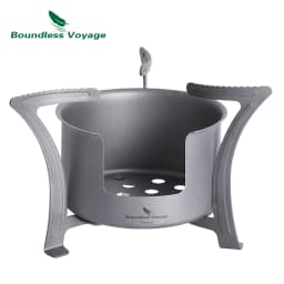 Boundless Voyage Camping Alcohol Stove Ultralight Titanium Wood Burning Stove Outdoor Multi-Fuels Mini Stove Ti2011C-13C